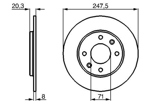 Disque de frein BD310 Bosch