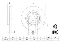 Disque de frein BD3152 Bosch