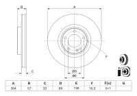 Disque de frein BD3153 Bosch