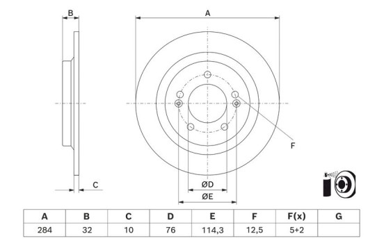 Disque de frein BD3171 Bosch