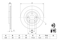 Disque de frein BD3172 Bosch