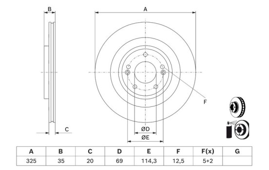 Disque de frein BD3172 Bosch