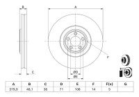 Disque de frein BD3177 Bosch