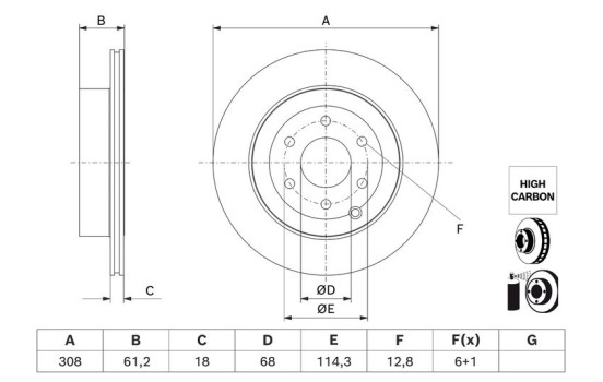 Disque de frein BD3217 Bosch, Image 5