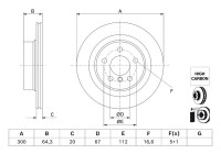 Disque de frein BD3219 Bosch