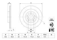 Disque de frein BD3227 Bosch