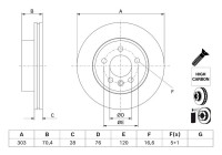 Disque de frein BD3232 Bosch