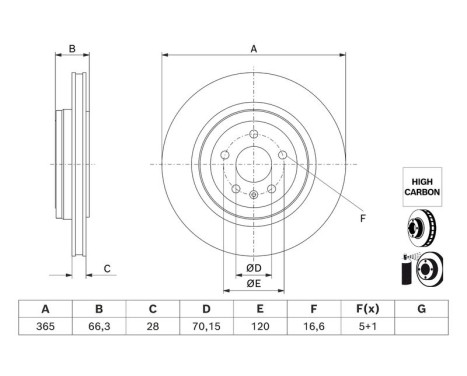 Disque de frein BD3248 Bosch