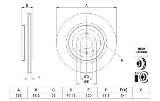 Disque de frein BD3248 Bosch