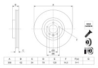 Disque de frein BD3255 Bosch