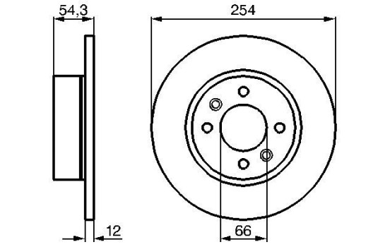 Disque de frein BD326 Bosch