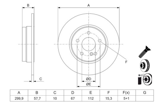 Disque de frein BD3275 Bosch, Image 5