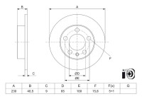 Disque de frein BD3304 Bosch