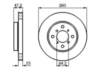 Disque de frein BD346 Bosch