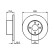 Disque de frein BD35 Bosch