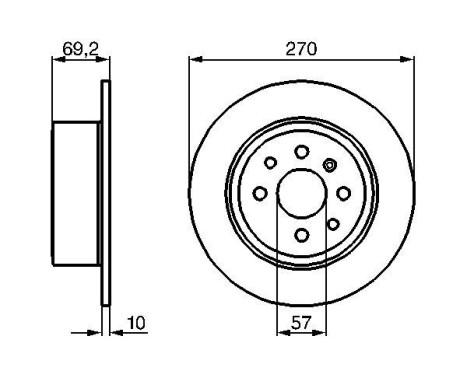 Disque de frein BD351 Bosch, Image 5