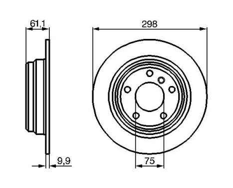 Disque de frein BD356 Bosch, Image 5