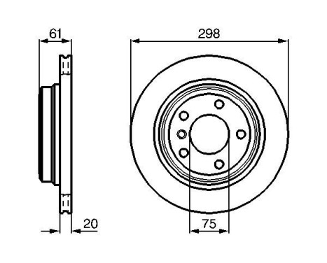 Disque de frein BD357 Bosch, Image 5