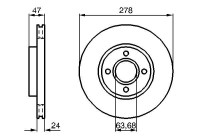 Disque de frein BD358 Bosch