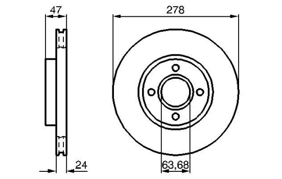 Disque de frein BD358 Bosch