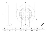 Disque de frein BD361 Bosch