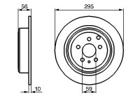 Disque de frein BD366 Bosch