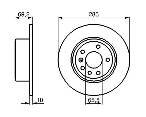 Disque de frein BD367 Bosch, Image 5