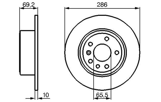 Disque de frein BD367 Bosch, Image 5