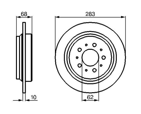 Disque de frein BD376 Bosch