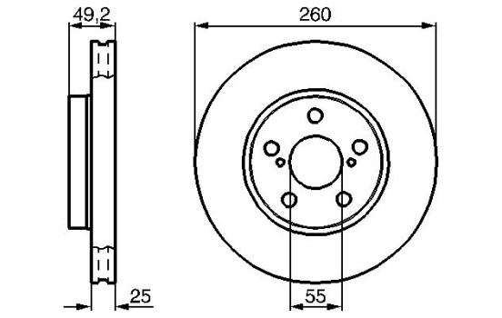 Disque de frein BD382 Bosch, Image 5