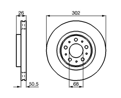 Disque de frein BD385 Bosch