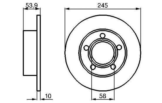 Disque de frein BD392 Bosch