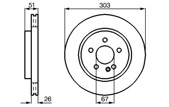 Disque de frein BD397 Bosch, Image 5