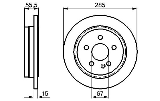Disque de frein BD398 Bosch, Image 5