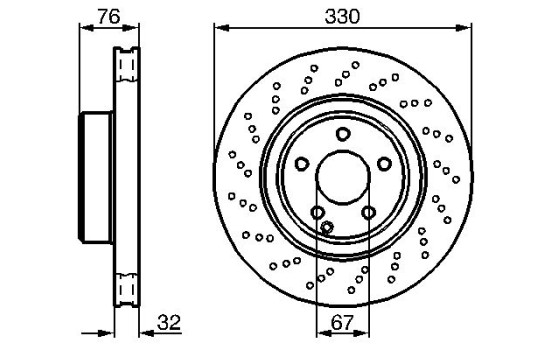 Disque de frein BD399 Bosch, Image 5