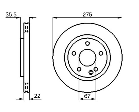 Disque de frein BD403 Bosch, Image 5