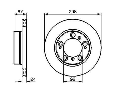 Disque de frein BD405 Bosch, Image 5
