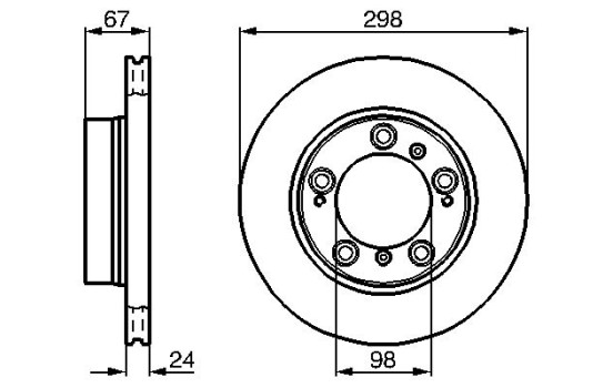 Disque de frein BD405 Bosch, Image 3