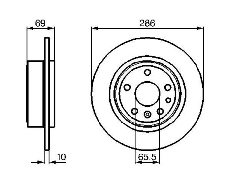 Disque de frein BD406 Bosch, Image 5