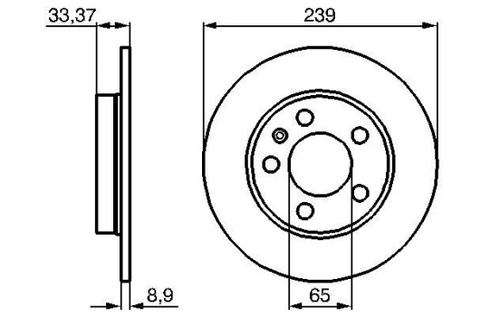 Disque de frein BD409 Bosch, Image 5