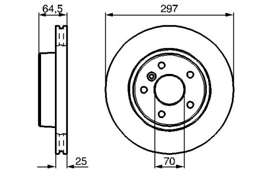 Disque de frein BD411 Bosch