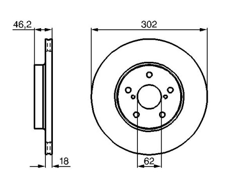 Disque de frein BD416 Bosch, Image 5