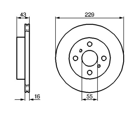 Disque de frein BD417 Bosch, Image 2