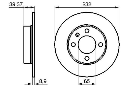 Disque de frein BD418 Bosch, Image 5