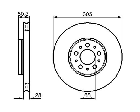 Disque de frein BD420 Bosch, Image 5