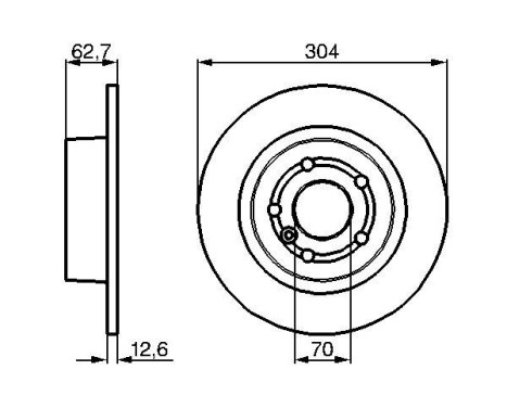 Disque de frein BD423 Bosch, Image 5