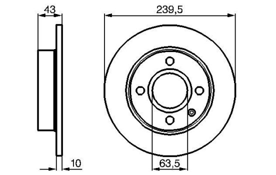 Disque de frein BD427 Bosch