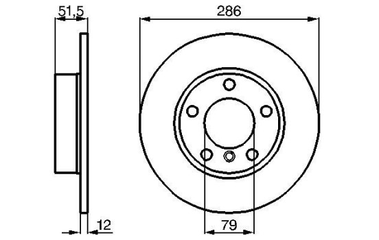 Disque de frein BD435 Bosch, Image 5