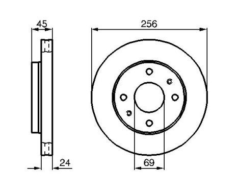 Disque de frein BD454 Bosch, Image 5