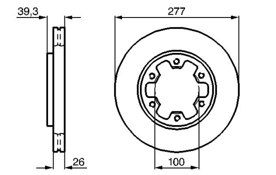 Disque de frein BD455 Bosch, Image 5